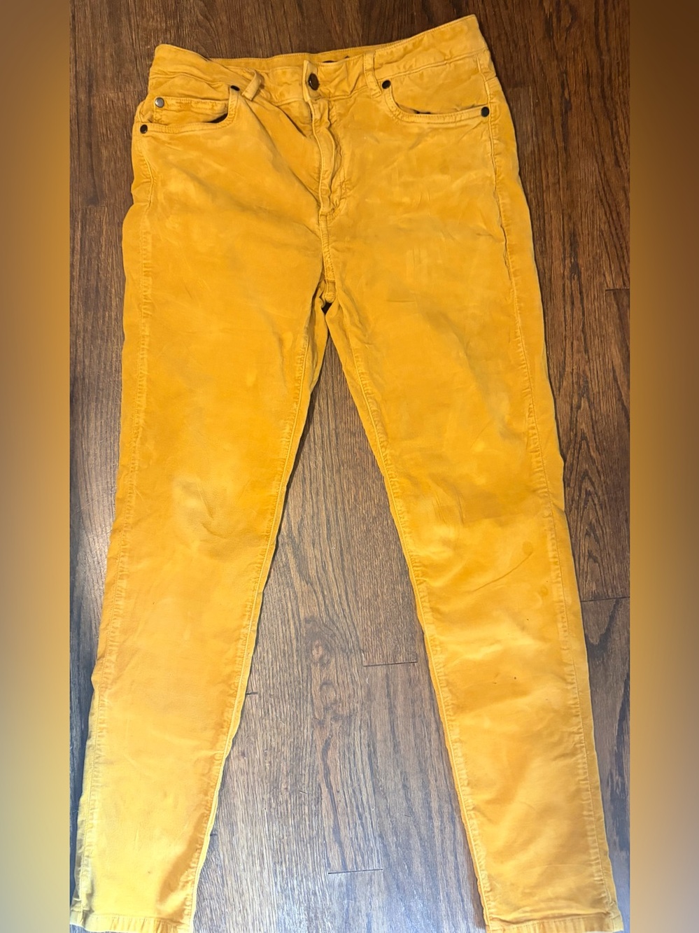 Mustard Skinny Women's Pants -